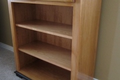 Cherry Bookcase accented by black trim