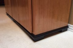 Cherry Credenza with custom black trim