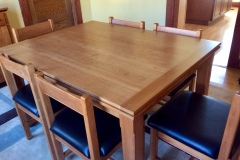 Cherry  Dutch Pullout Dining Table and Chairs