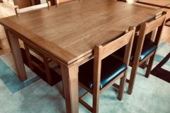 Cherry Dutch Pullout Dining Table and Chairs